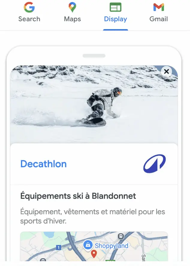 référencement local - display