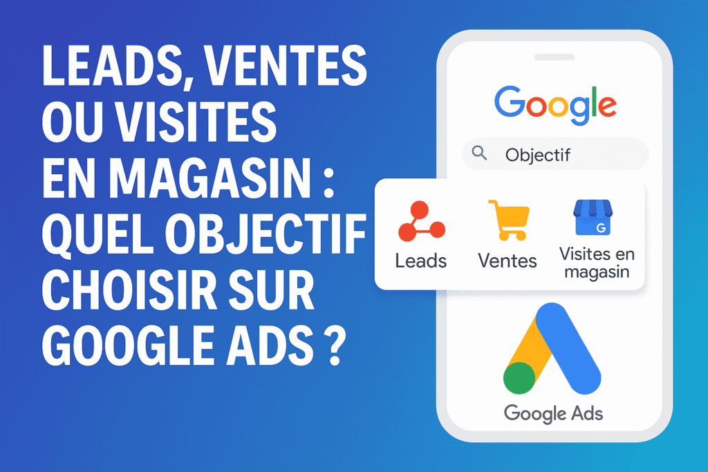 les 3 objectifs sur Google Ads